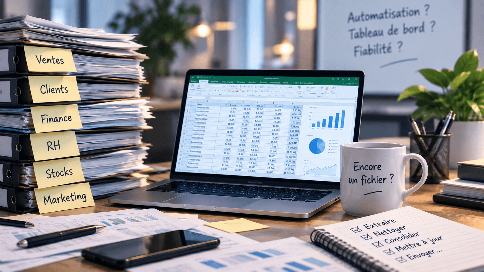 Reporting Excel manuel et multiplication des fichiers en entreprise